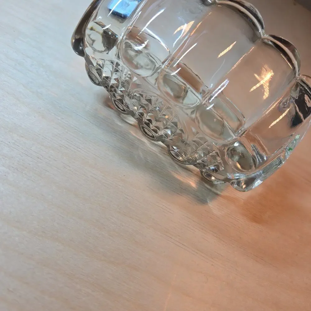 Princess House Crystal Utensil Spoon & Fork Rest Holder Vintage